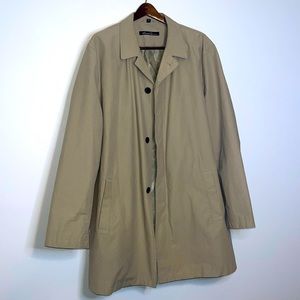 Kenneth Cole Coat Trench Beltless Overcoat Tan Size 50L